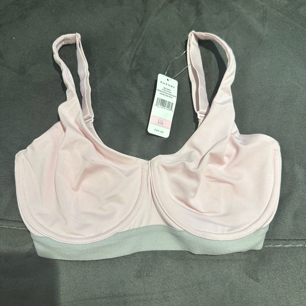 Natori Recharge Bra in Cotton Candy and Lead